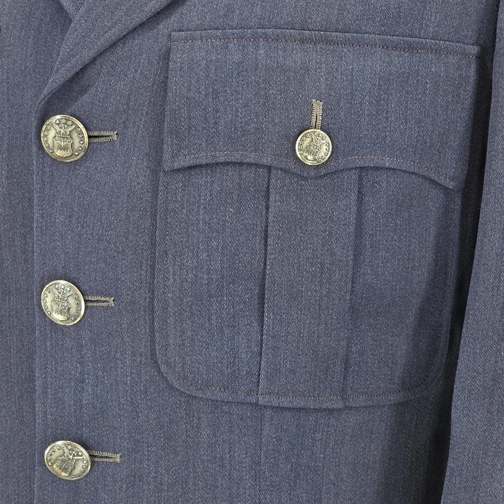 Vintage Siebler Custom Luxury Tailored Military Jacket Mens Medium 1951 USA Blue - Picture 6 of 16